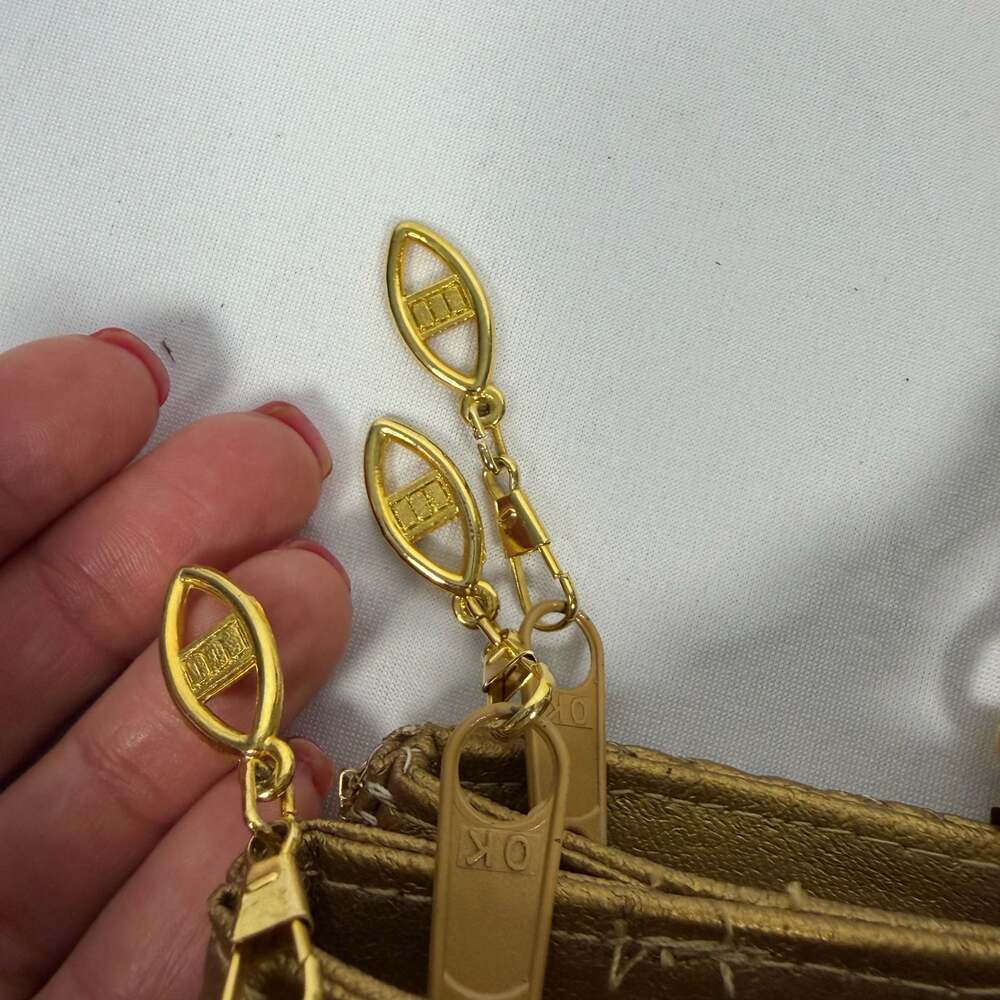 Whiting & Davis Vintage Gold Mesh Braided Strap Shoulder Bag - Picture 5 of 14